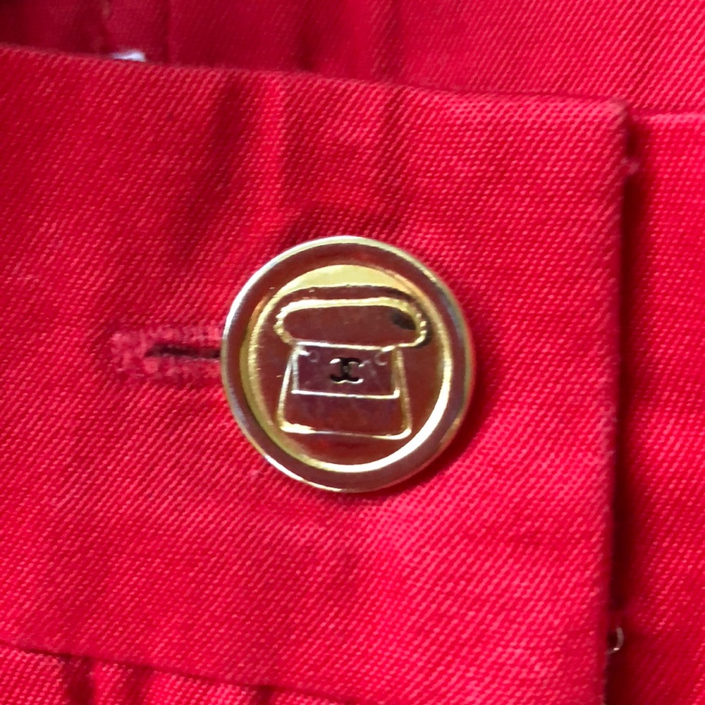 Chanel 100% Cotton Slacks & 100% Silk Lining - Picture 8 of 8
